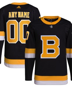 Boston Bruins Adidas Alternate Primegreen Authentic Pro Custom Jersey - Black Custom Jerseys Nhl - Robokeg