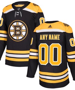 Boston Bruins Adidas Authentic Custom Jersey Black Custom Jerseys Nhl - Robokeg