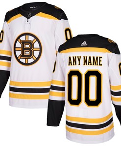 Boston Bruins Adidas Authentic Custom Jersey - White Custom Jerseys Nhl - Robokeg