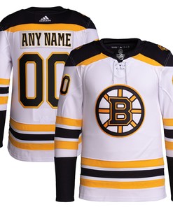 Boston Bruins Adidas Away Primegreen Authentic Pro Custom Jersey White Custom Jerseys Nhl - Robokeg