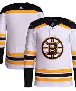 Boston Bruins Adidas Away Primegreen Authentic Pro Jersey White Nhl - Robokeg