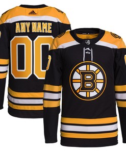 Boston Bruins Adidas Home Primegreen Authentic Pro Custom Jersey - Black Custom Jerseys Nhl - Robokeg