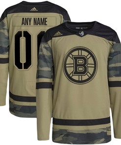 Boston Bruins Adidas Military Appreciation Team Authentic Custom Practice Jersey - Camo Custom Jerseys Nhl - Robokeg