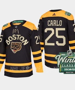 Boston Bruins Brandon Carlo 25 2023 Winter Classic Black Jersey - Robokeg