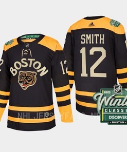 Boston Bruins Craig Smith 12 2023 Winter Classic Black Jersey - Robokeg