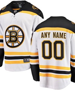 Boston Bruins Fanatics Branded Away Breakaway Custom Jersey White Custom Jerseys Nhl - Robokeg