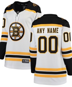 Boston Bruins Fanatics Branded Womens Away Breakaway Custom Jersey White Custom Jerseys Nhl - Robokeg