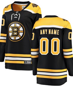 Boston Bruins Fanatics Branded Womens Home Breakaway Custom Jersey - Black Custom Jerseys Nhl - Robokeg