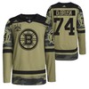 Boston Bruins Jake DeBrusk 2022 Military Appreciation Night Camo 74 Jersey Primegreen Jersey - Robokeg