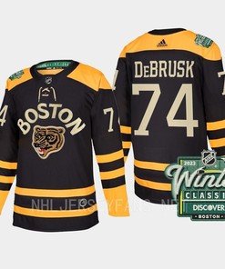 Boston Bruins Jake DeBrusk 74 2023 Winter Classic Black Jersey - Robokeg