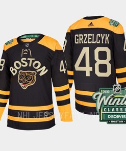 Boston Bruins Matt Grzelcyk 48 2023 Winter Classic Black Jersey - Robokeg