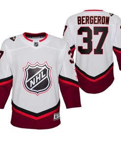 Boston Bruins Patrice Bergeron 37 White 2022 All-Star Eastern Jersey Youth - Robokeg