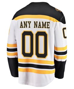 Boston Bruins Stanley Cup 2023 Playoffs Patch Away Breakaway Custom Men Jersey - White - Robokeg