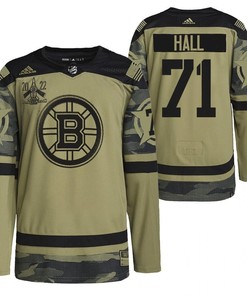 Boston Bruins Taylor Hall 2022 Military Appreciation Night Camo 71 Jersey Primegreen Jersey - Robokeg