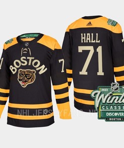 Boston Bruins Taylor Hall 71 2023 Winter Classic Black Jersey - Robokeg