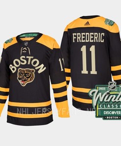Boston Bruins Trent Frederic 11 2023 Winter Classic Black Jersey - Robokeg
