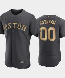 Boston Red Sox 00 Custom 2022-23 All-Star Game Charcoal Jersey - Robokeg