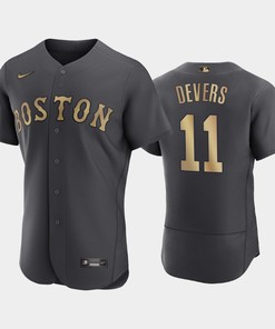 Boston Red Sox 11 Rafael Devers 2022-23 All-Star Game Charcoal Jersey - Robokeg