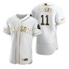 Boston Red Sox #11 Rafael Devers Mlb Golden Brandedition White Jersey Gift For Red Sox Fans - Robokeg