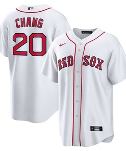 Boston Red Sox #20 Yu Chang Home Replica Jersey - White - Robokeg