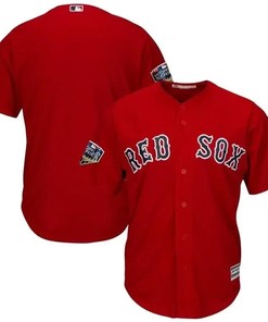 Boston Red Sox 2018 World Series Cool Base Team Jersey - Scarlet - Robokeg