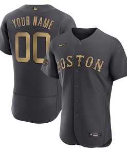 Boston Red Sox 2022 Mlb All-star Game Authentic Custom Jersey - Charcoal Custom Jerseys Mlb - Robokeg