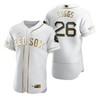 Boston Red Sox #26 Wade Boggs Mlb Golden Brandedition White Jersey Gift For Red Sox Fans - Robokeg