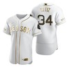 Boston Red Sox #34 David Ortiz Mlb Golden Brandedition White Jersey Gift For Red Sox Fans - Robokeg