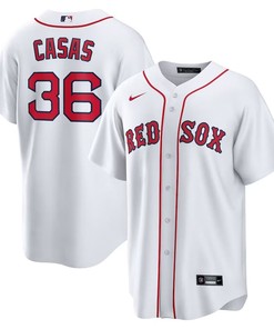 Boston Red Sox #36 Triston Casas Home Replica Jersey - White - Robokeg