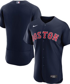 Boston Red Sox Alternate Authentic Team Jersey - Navy Mlb - Robokeg