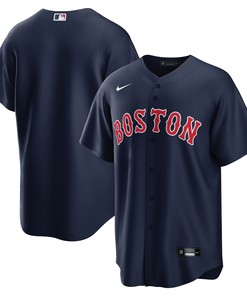 Boston Red Sox Alternate Replica Team Jersey Navy Mlb A4 - Robokeg