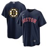 Boston Red Sox Bruins Navy Cool Base Stitched Baseball Jersey - Robokeg