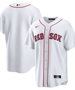 Boston Red Sox Home Blank Men Jersey - White - Robokeg