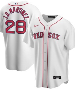 Boston Red Sox J. D. Martinez #28 2020 Mlb White Jersey - Robokeg