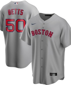 Boston Red Sox Mookie Betts #50 2020 Mlb Grey Jersey - Robokeg
