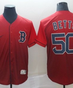 Boston Red Sox Mookie Betts #50 2020 Mlb Red Jersey - Robokeg
