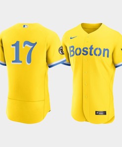 Boston Red Sox Nathan Eovaldi Gold 17 Roberto Clemente Patch City Connect Jersey - Robokeg