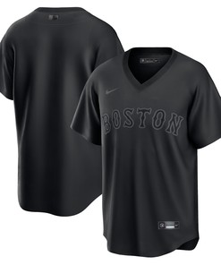 Boston Red Sox Pitch Black Fashion Replica Jersey - Black Mlb - Robokeg