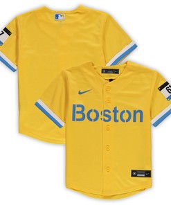 Boston Red Sox Preschool 2021 Mlb City Connect Replica Team Jersey - Gold Mlb - Robokeg