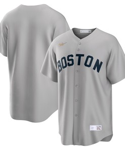 Boston Red Sox Road Cooperstown Collection Team Jersey - Gray Mlb - Robokeg