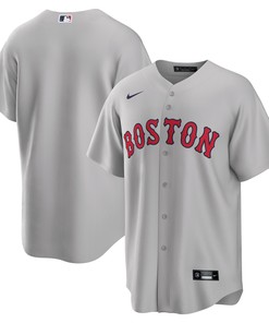 Boston Red Sox Road Replica Team Jersey Gray Mlb - Robokeg