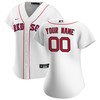 Boston Red Sox Womens Home Replica Custom Jersey - White Custom Jerseys Mlb - Robokeg