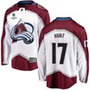 Brad Hunt 17 Colorado Avalanche Stanley Cup 2023 Playoffs Patch Away Breakaway Men Jersey - White - Robokeg