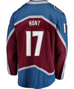 Brad Hunt 17 Colorado Avalanche Stanley Cup 2023 Playoffs Patch Home Breakaway Men Jersey - Burgundy - Robokeg