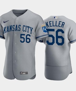 Brad Keller 56 Kansas City Royals 2022-23 Gray Men's Jersey - Robokeg