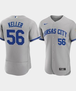 Brad Keller 56 Kansas City Royals Men's 2022-23 Road Jersey - Gray Jersey - Robokeg