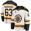 Brad Marchand 63 Boston Bruins Stanley Cup 2023 Playoffs Patch Away Breakaway Men Jersey - White - Robokeg