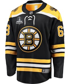 Brad Marchand 63 Boston Bruins Stanley Cup 2023 Playoffs Patch Home Breakaway Men Jersey - Black - Robokeg