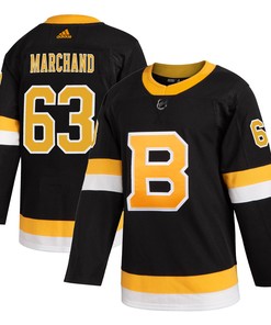 Brad Marchand Boston Bruins Adidas 2019/20 Alternate Authentic Player Jersey - Black Nhl - Robokeg