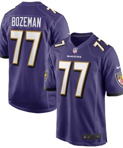 Bradley Bozeman Baltimore Ravens Game Player Jersey - Purple Nfl - Robokeg
